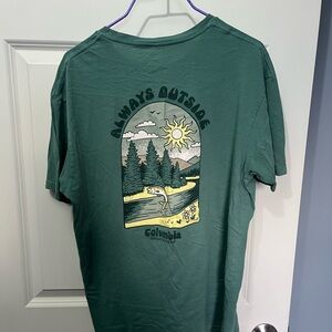 Columbia Men's Forest Green Graphic Tee